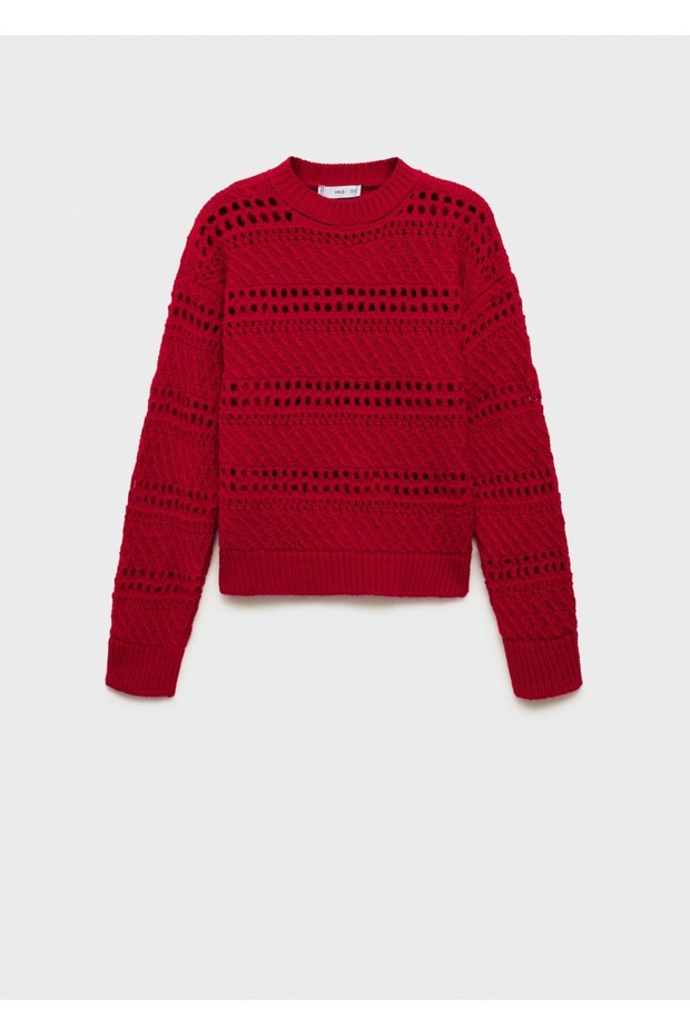 Ajur örgü kazak - 3