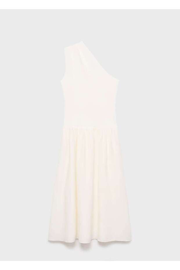 Asimetrik triko elbise - 3