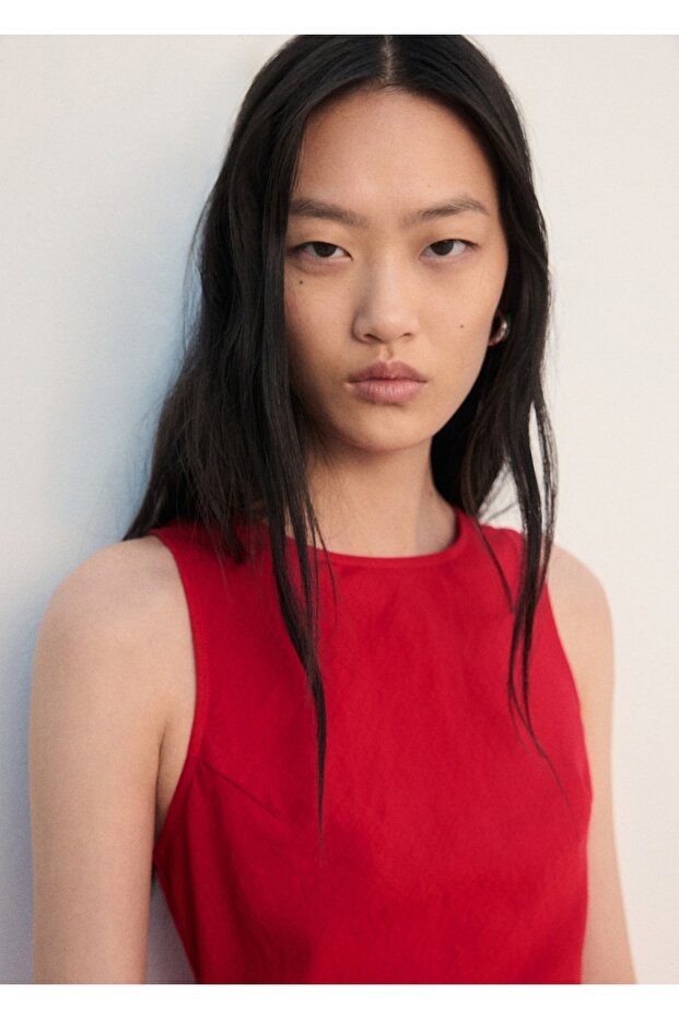 Evaze midi elbise - 6