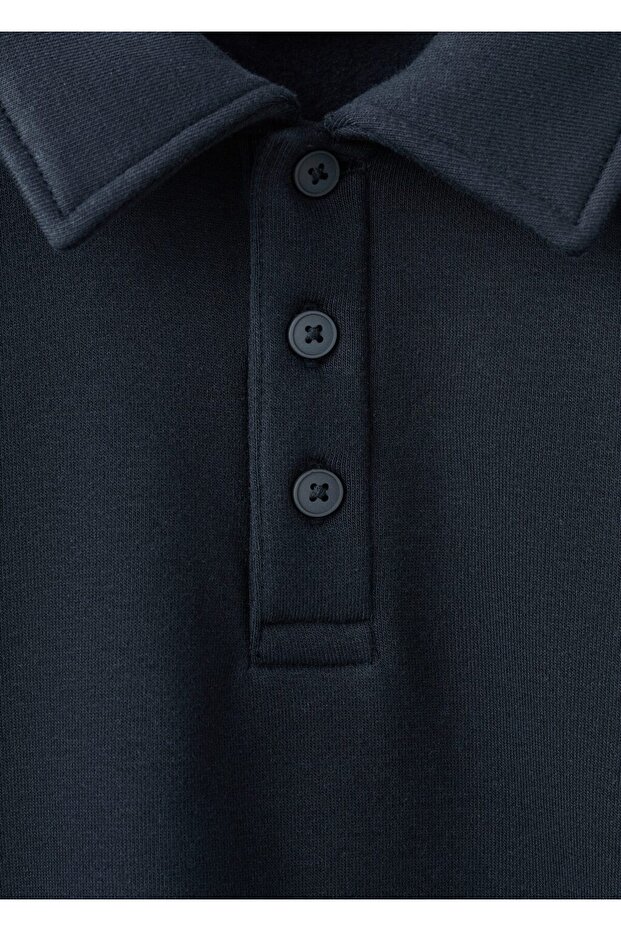 Regular kesim polo sweatshirt - 8