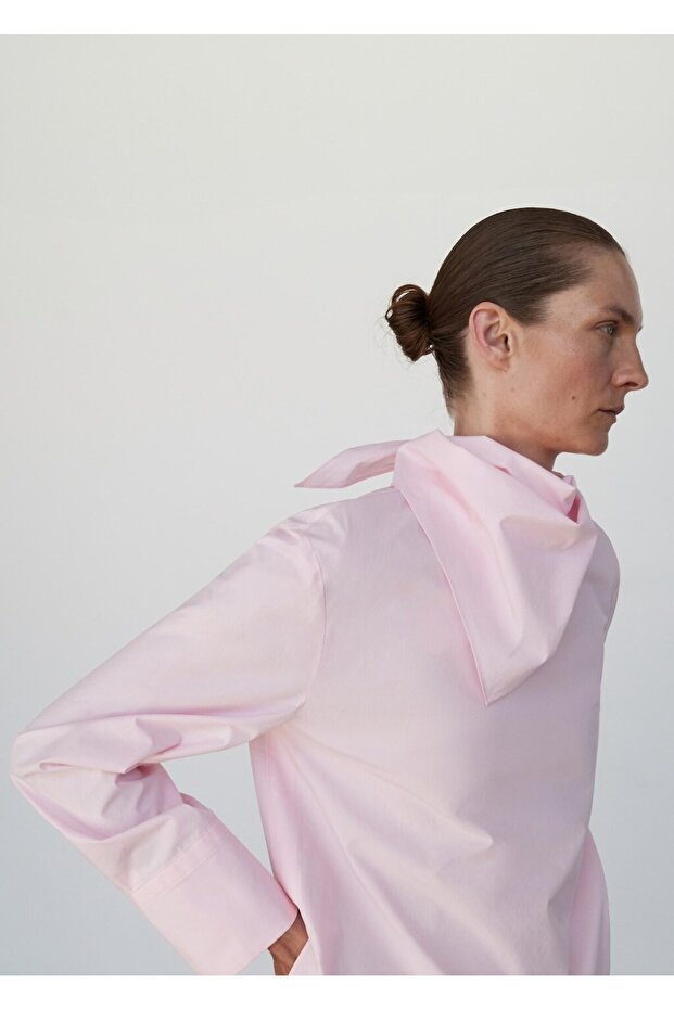 Mendilli poplin bluz - 1