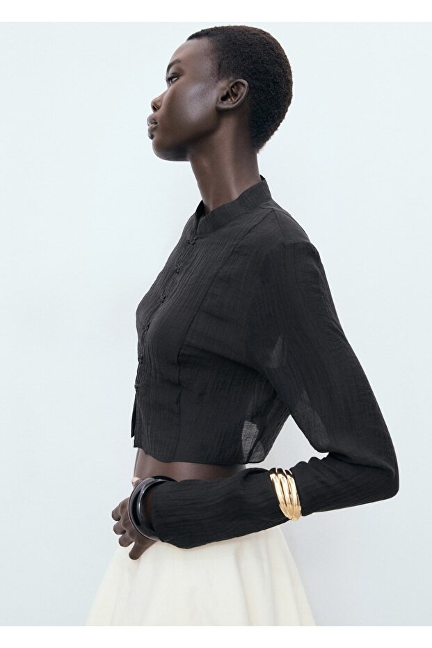 Lyocell bluz alamares - 1