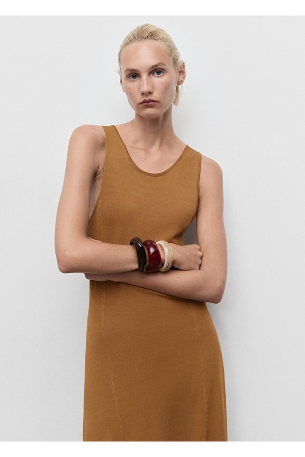 Uzun triko elbise - 1