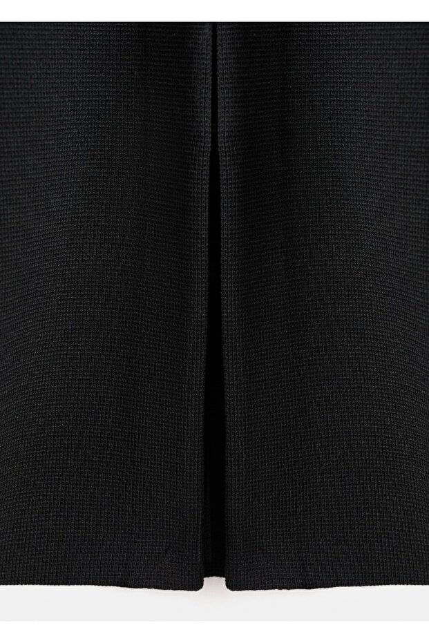 V yaka oversize hırka - 5