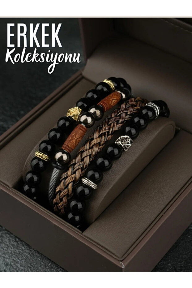 Steel / Leather - Original Men's Bracelet