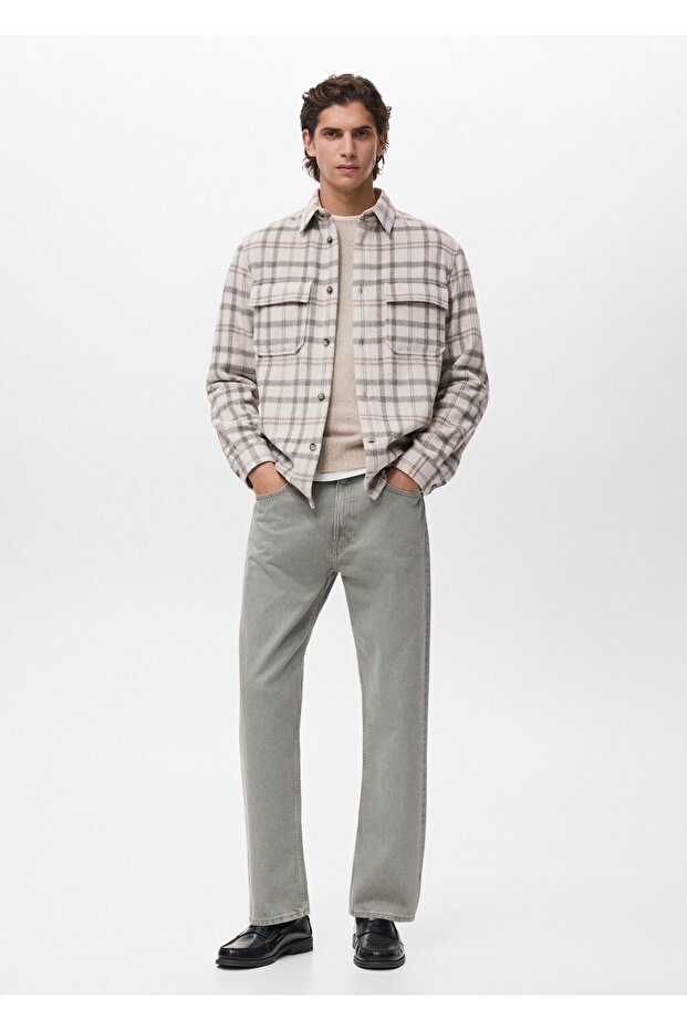 Kareli flanel gömlek ceket - 2