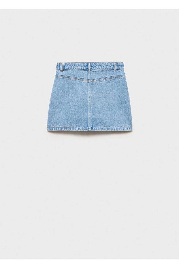 Kısa denim etek - 4