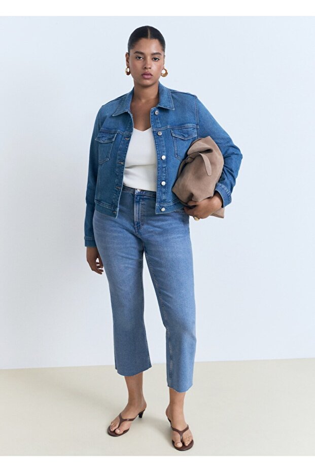 Sienna flare crop jean pantolon - 7