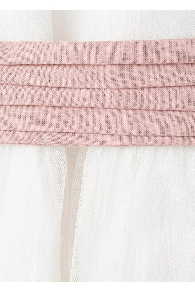 Kısa keten elbise - 4