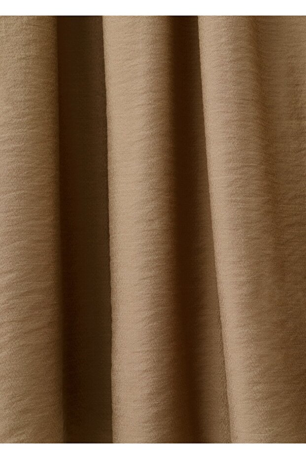 Büzgülü midi etek - 5