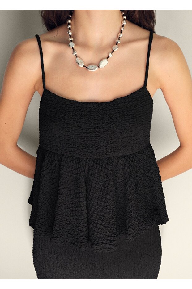 Blouse with Voluminous Texture - 1