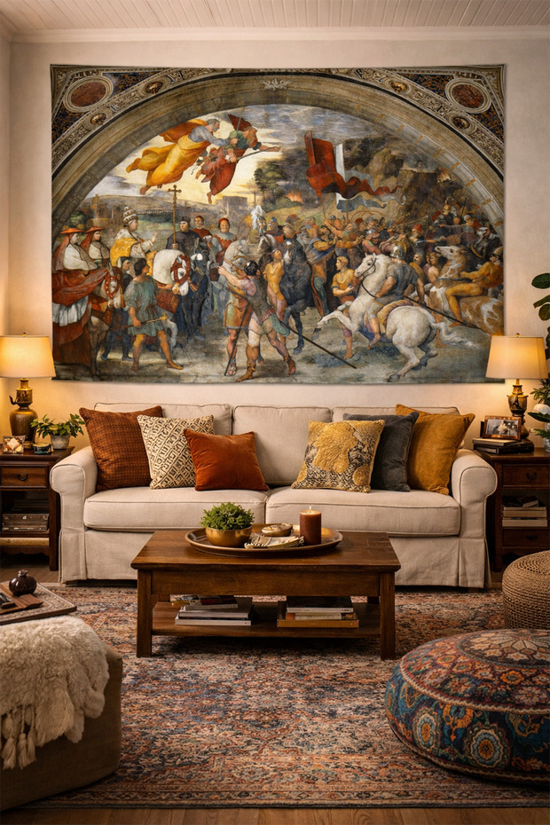 The Meeting of Leo the Great and Attila - Tapestry/Wall Hanging