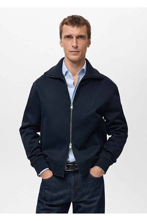 Fermuarlı sweatshirt - 1