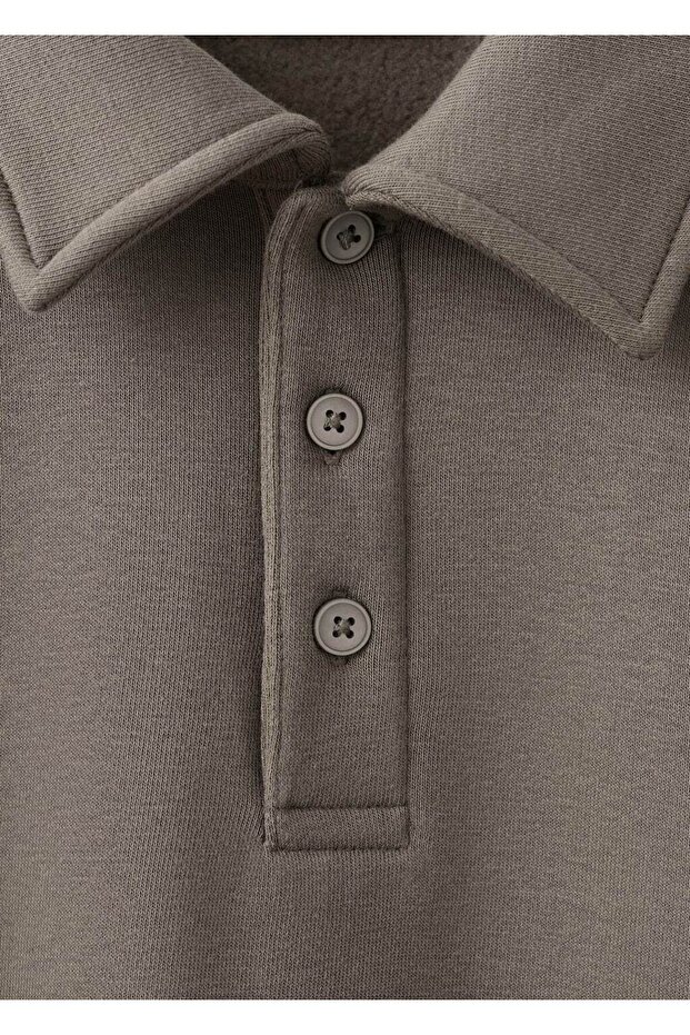 Regular kesim polo sweatshirt - 8