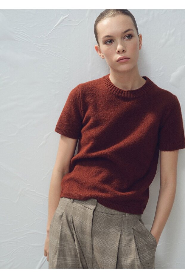 Kısa kollu triko tişört - 1