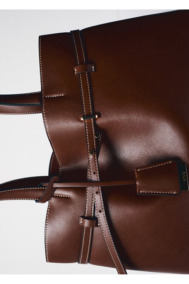 Charm detaylı shopper çanta - 3