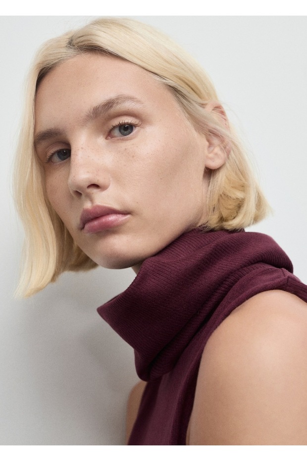 Huni yaka elbise - 6