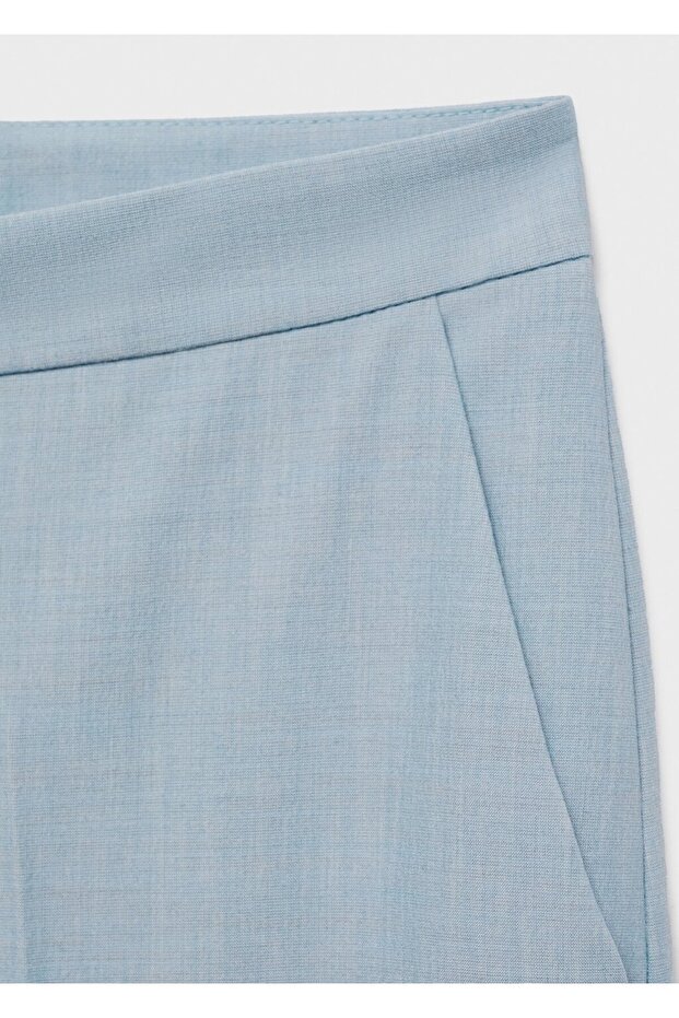 Gerade geschnittene Stoffhose - 5