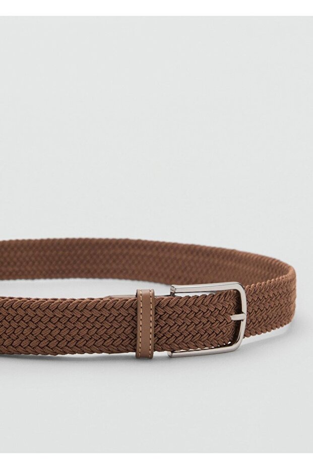 Örgü desenli elastik kemer - 3