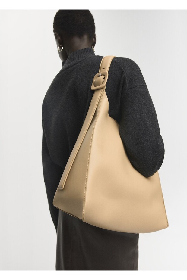 Deri görünümlü bucket çanta - 2