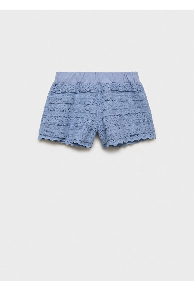 Kroşe volanlı şort - 3