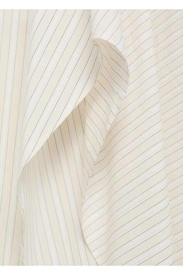 Çizgili asimetrik etek - 5