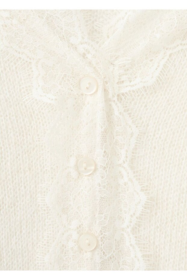 Dantel triko hırka - 7