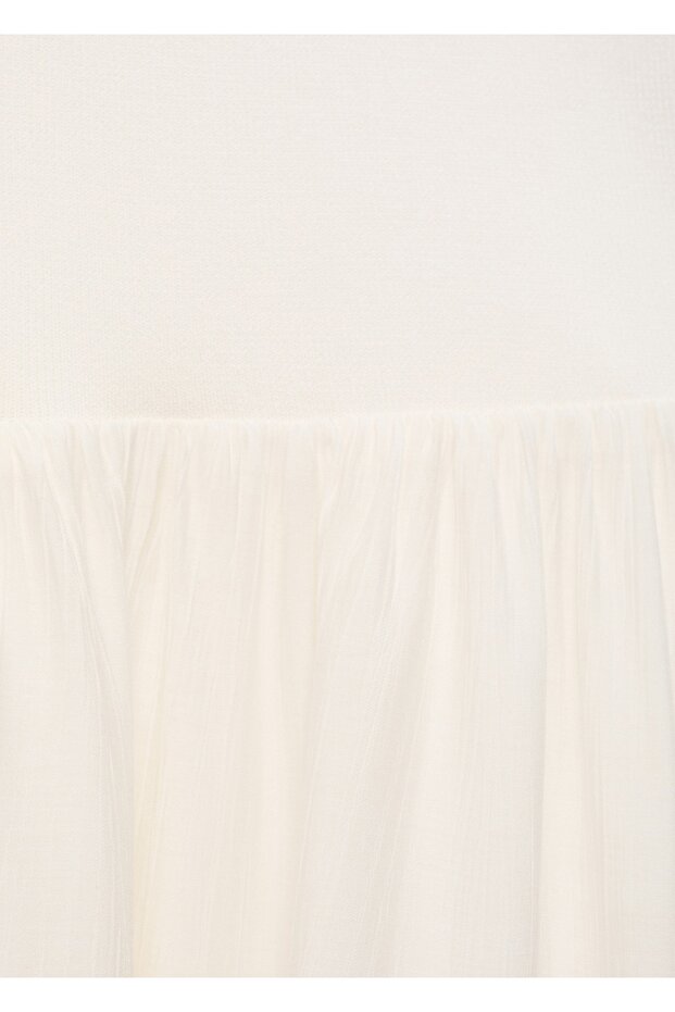 Asimetrik triko elbise - 5