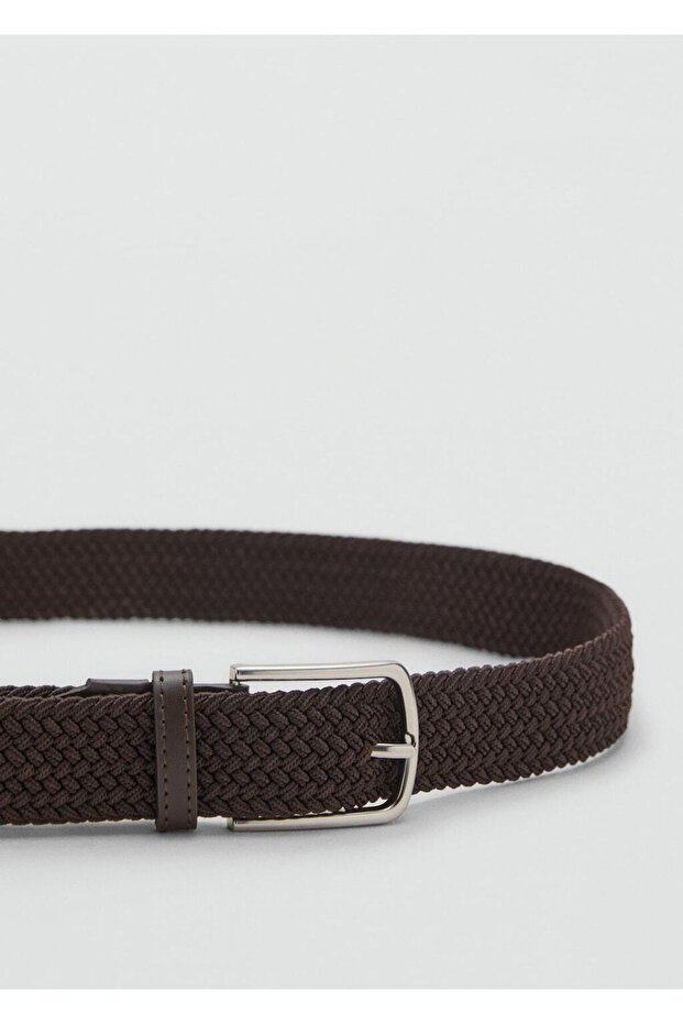 Örgü desenli elastik kemer - 3