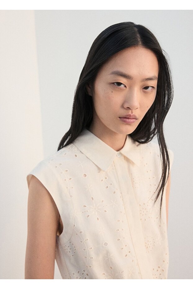 Dantel işlemeli kısa tulum - 6