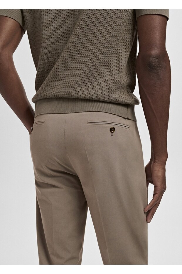 Milan slim fit kumaş pantolon - 8