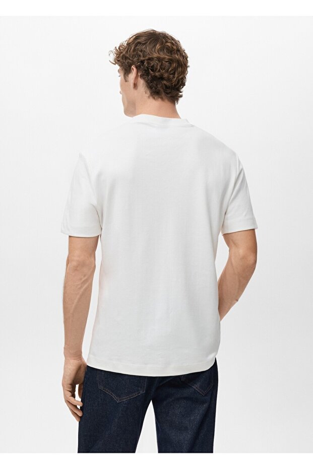 Medium weight regular fit tişört - 4