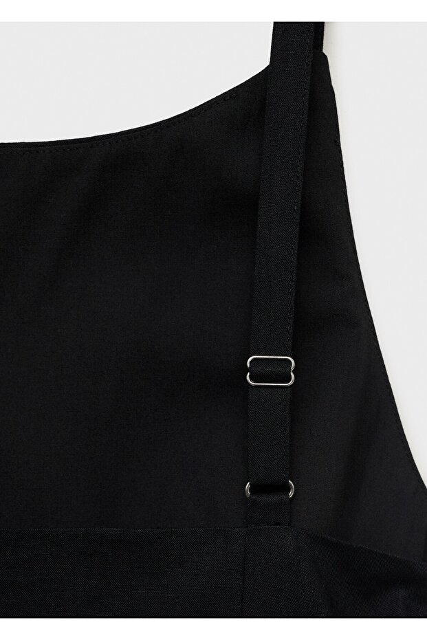 Drape keten elbise - 8