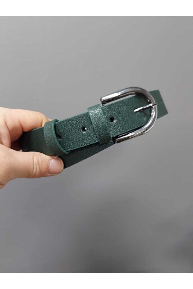Kadın Yeşil Klasik Kemer - 3