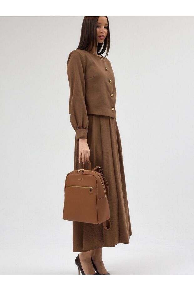 حقيبة ظهر من الجلد الطبيعي من نوفا - 2