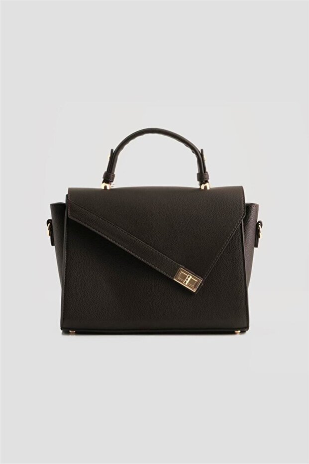 Women's brown lockable crossbody hand & shoulder bag 405