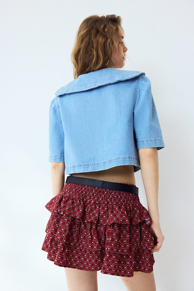 Katlı Şort Etek - 4