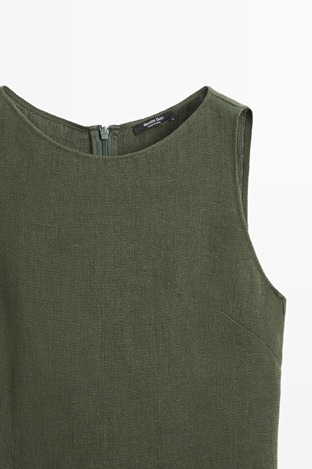 Uzun keten elbise - 6