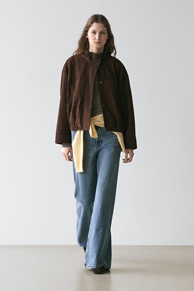 Orta bel İspanyol paça jean - 1