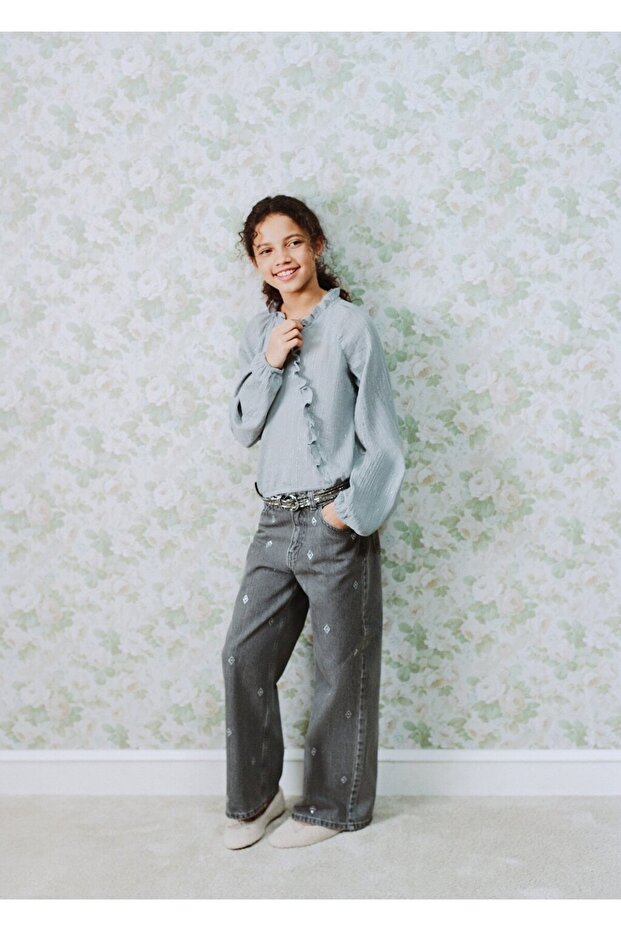 Volanlı lureks bluz - 2