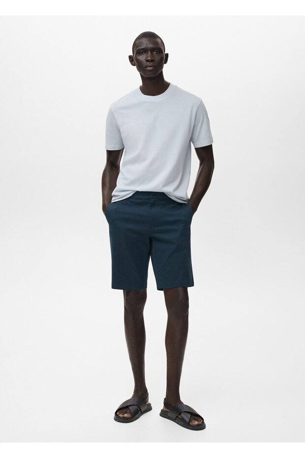 Regular kesim %100 pamuklu tişört - 2