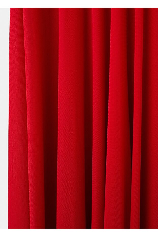 Drape evaze elbise - 5