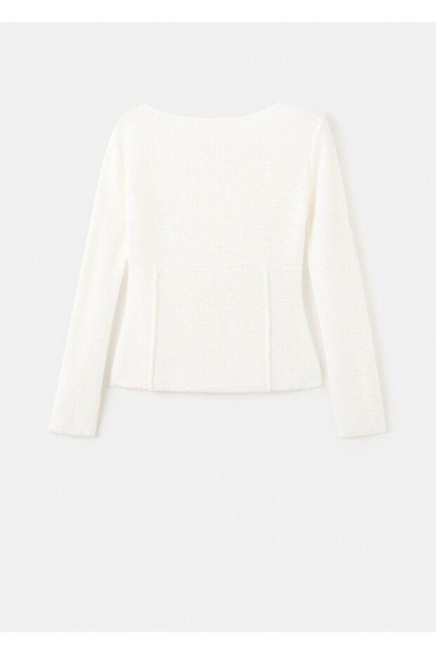 Dikişli triko kazak - 3