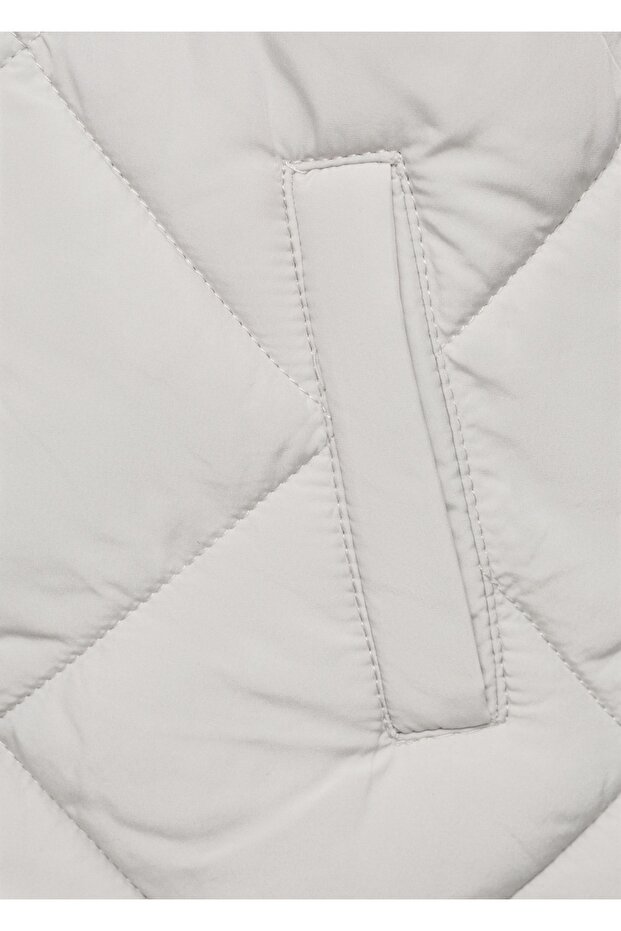 Kapüşonlu kapitone anorak - 5