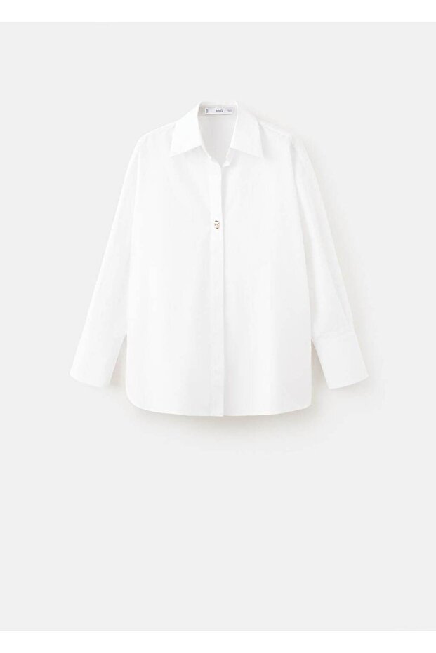 Oversize pamuklu gömlek - 3