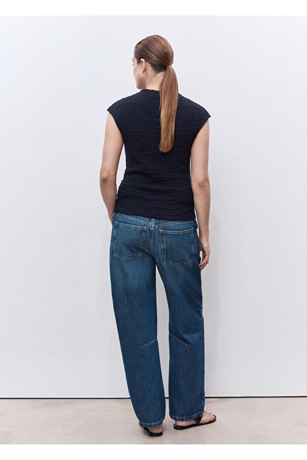 Krep pamuklu top - 4