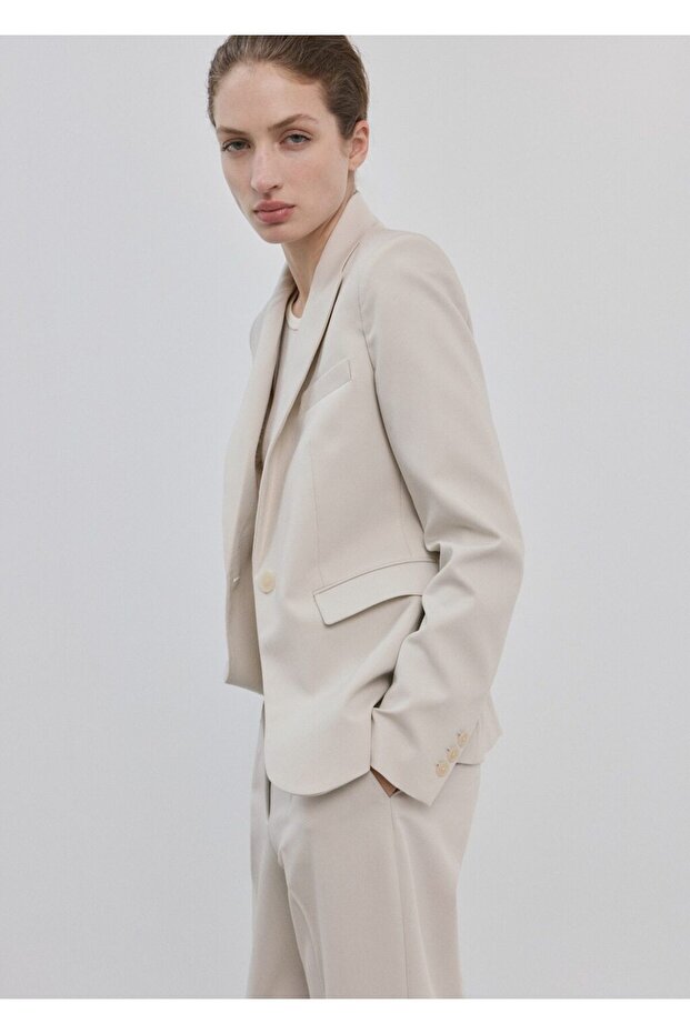 Dar kesim blazer ceket - 1