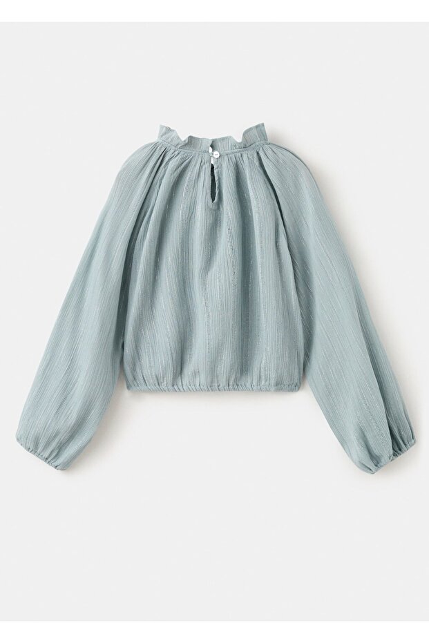 Volanlı lureks bluz - 4