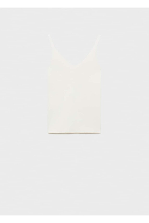 V yaka triko bluz - 3