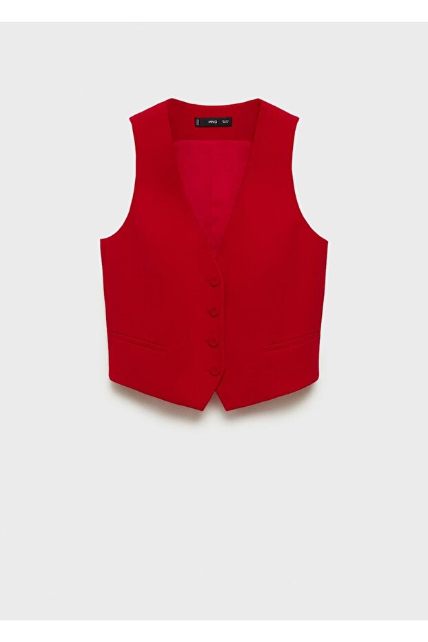 Düğmeli takım yelek - 3